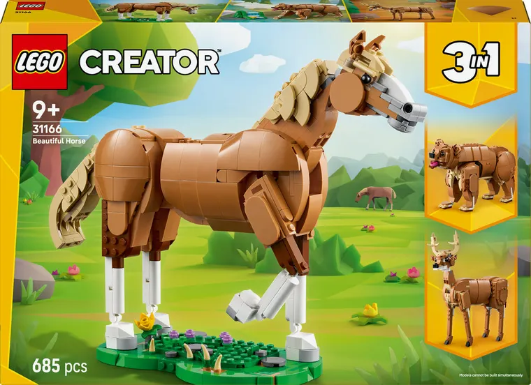 LEGO Creator 3 w 1, Piękny koń, 31166