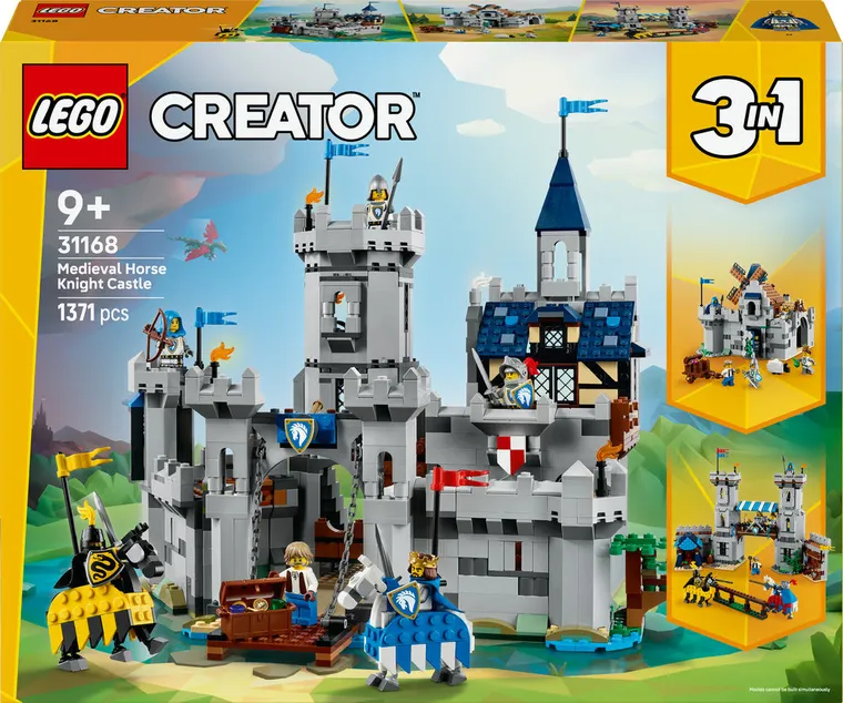 LEGO Creator 3 w 1, Średniowieczny zamek rycerzy konnych, 31168