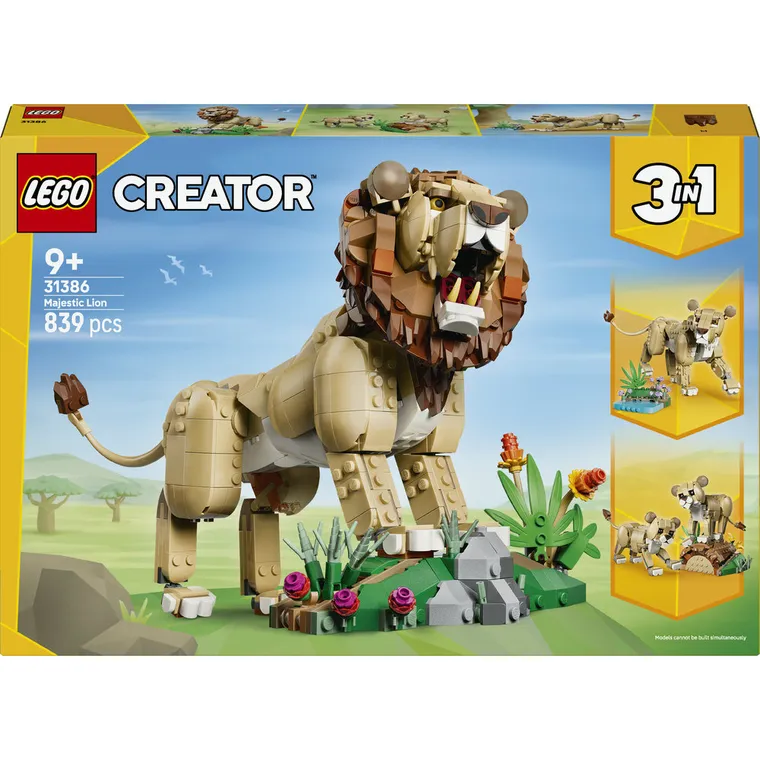 LEGO Creator, Dzikie zwierzęta: Dumny lew, 31386