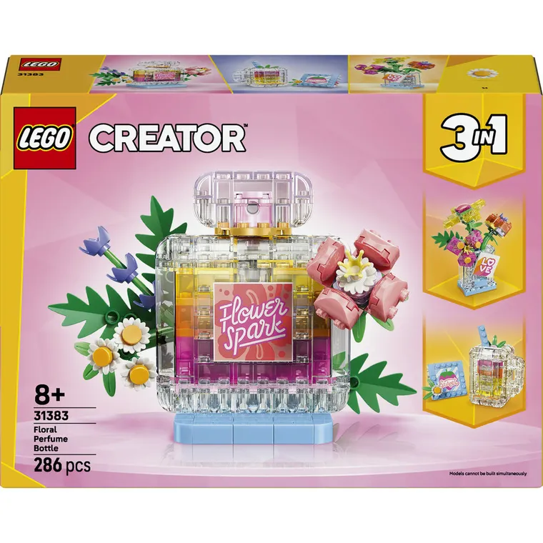 LEGO Creator, Flakon perfum z kwiatową ozdobą, 31383