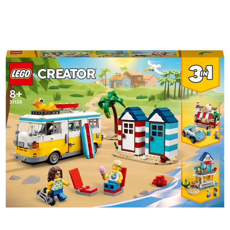 LEGO Creator, Kamper na plaży, 31138