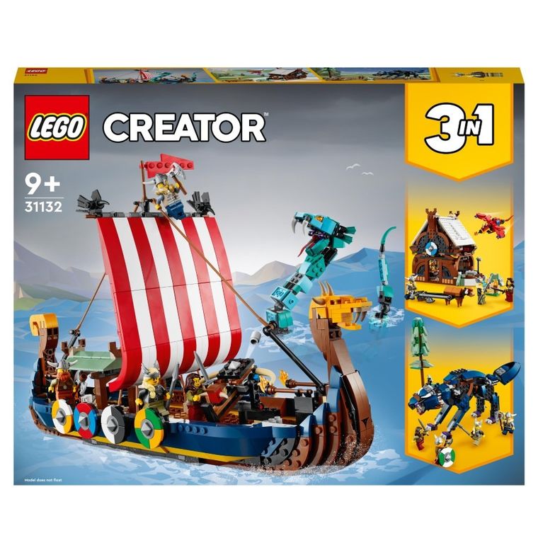 LEGO Creator, Statek wikingów i wąż z Midgardu, 31132