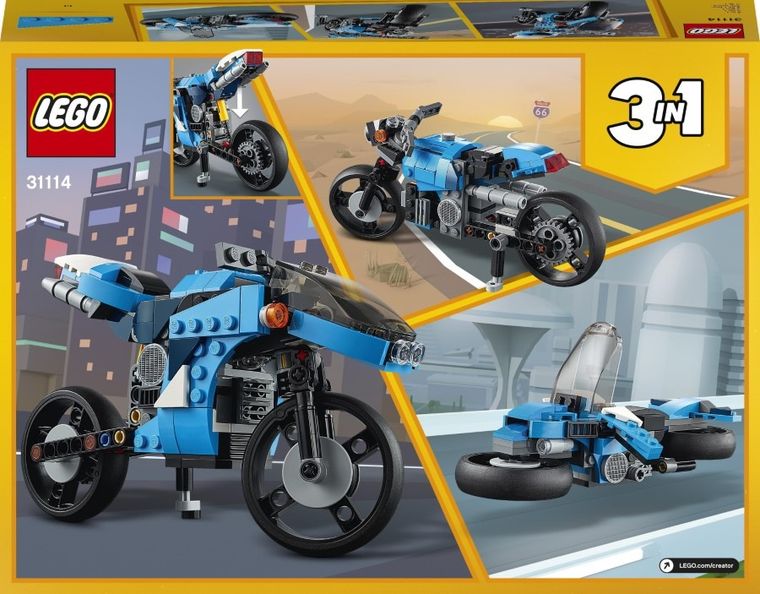 LEGO Creator, Supermotocykl, 31114