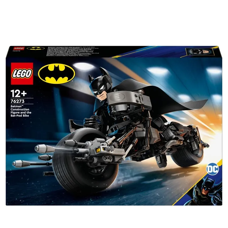 LEGO DC Batman, Figurka Batmana do zbudowania i batcykl, 76273