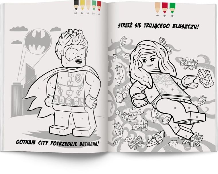 LEGO DC Super Heroes. Kolorowanka według kodu