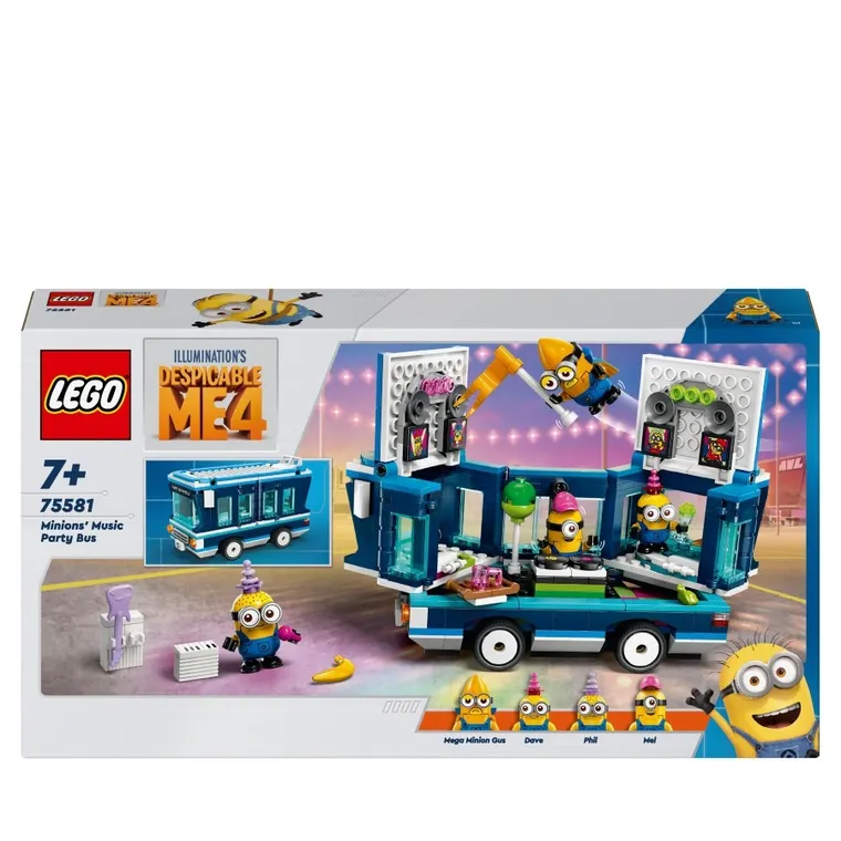 LEGO Despicable Me 4, Imprezowy autobus minionków, 75581