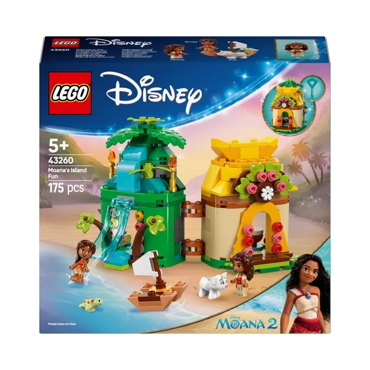 LEGO Disney Princess, Zabawy Vaiany na wyspie, 43260