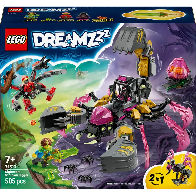LEGO DREAMZzz, Koszmarna skorpionowa koparka, 71513