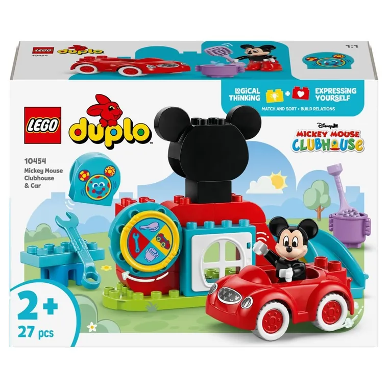 LEGO DUPLO Disney, Klub przyjaciół Myszki Miki i samochód, 10454