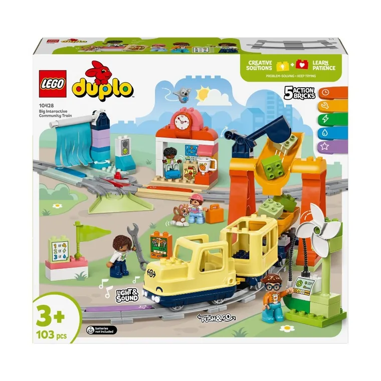 LEGO DUPLO, Duży interaktywny pociąg miejski, 10428