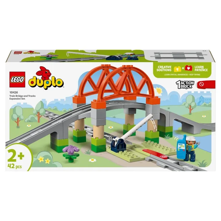 LEGO DUPLO, Most i tory kolejowe - zestaw rozszerzający, 10426