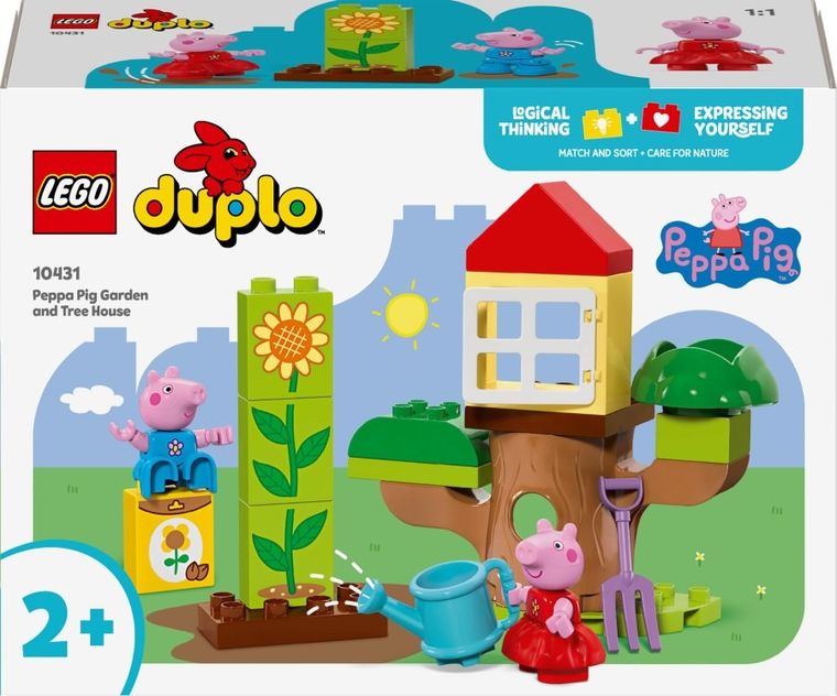 LEGO DUPLO, Ogród i domek na drzewie Peppy, 10431