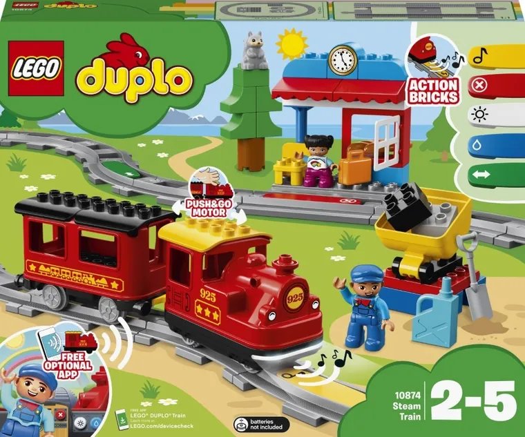 LEGO DUPLO, Pociąg parowy, 10874