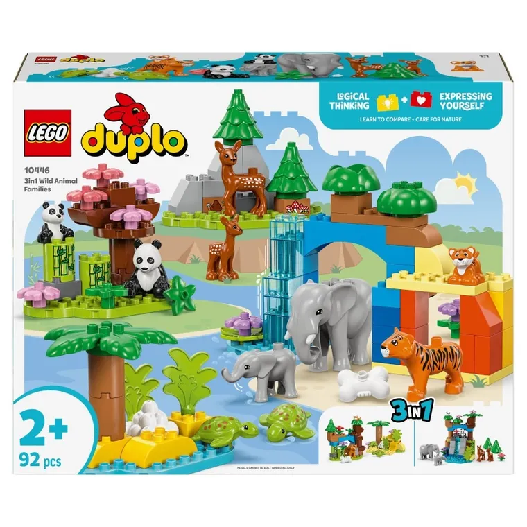 LEGO DUPLO, Rodziny dzikich zwierząt 3 w 1, 10446