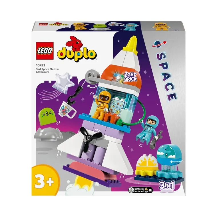 LEGO DUPLO Town, Przygoda w promie kosmicznym 3 w 1, 10422