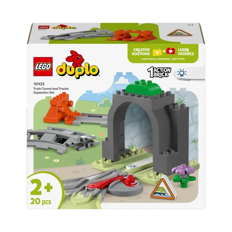 LEGO DUPLO, Tunel i tory kolejowe - zestaw rozszerzający, 10425