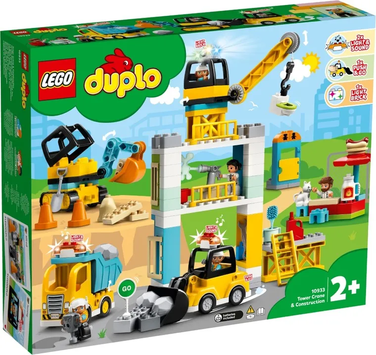 LEGO DUPLO, Żuraw wieżowy i budowa, 10933