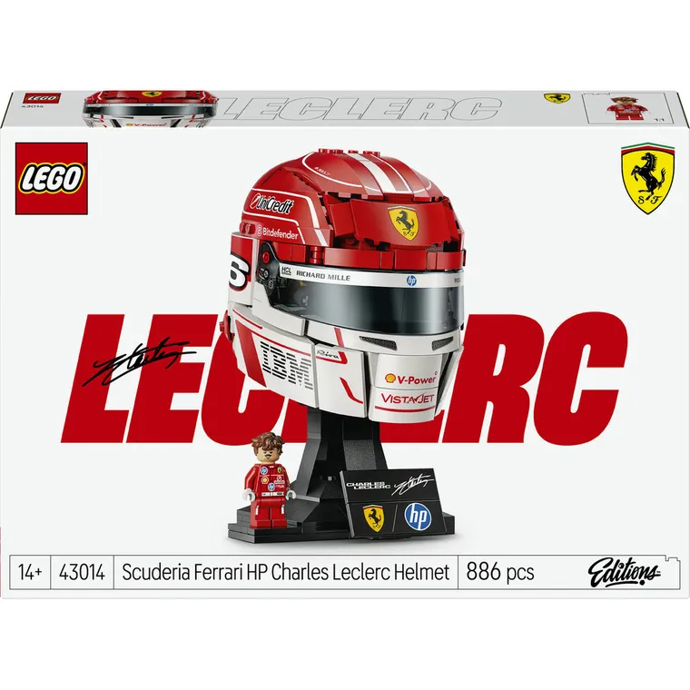 LEGO Editions, Kask Charles Leclerc Scuderia Ferrari HP, 43014