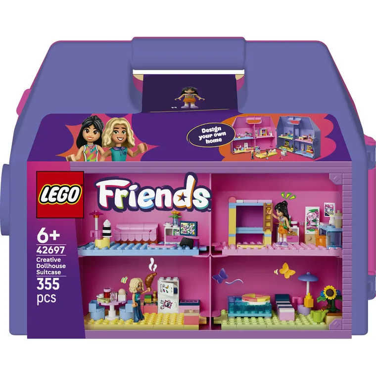 LEGO Friends, Kreatywna walizka z domkiem dla lalek, 42697