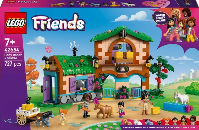 LEGO Friends, Ranczo kucyków i stajnia, 42654