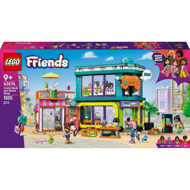 LEGO Friends, Sklep z grami i komiksami, 42674