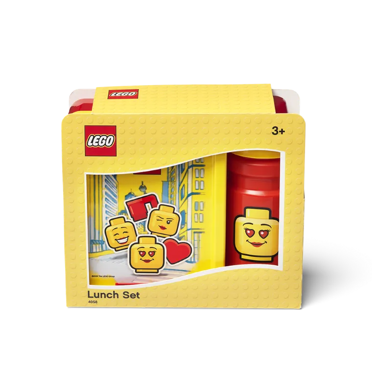 LEGO Girl, zestaw: lunchbox + bidon, 390 ml