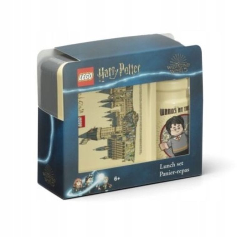 LEGO Harry Potter, Hogwart, zestaw: lunchbox + bidon, 390 ml