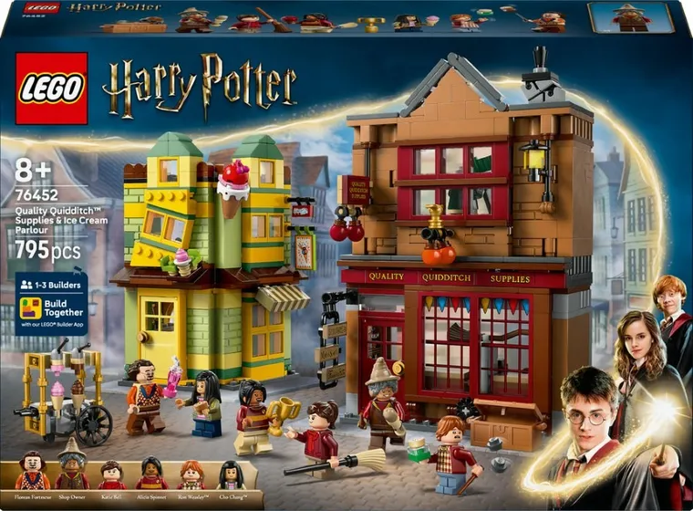 LEGO Harry Potter, Markowy sprzęt do quidditcha i lodziarnia, 76452