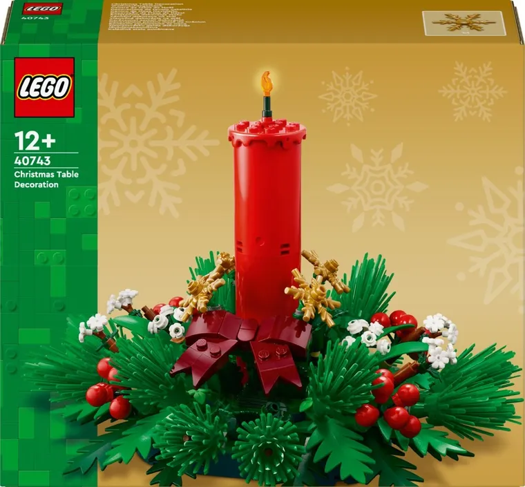 LEGO Iconic, Świąteczna dekoracja stołu, 40743