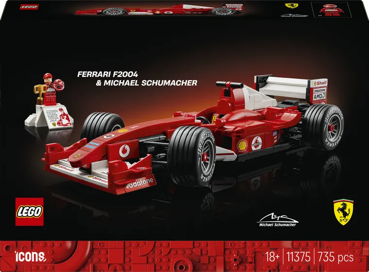 LEGO Icons, Ferrari F2004 i Michael Schumacher, 11375