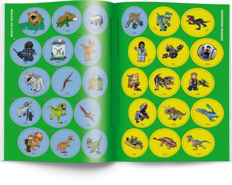 Lego Jurassic World. Kolorowanka z naklejkami
