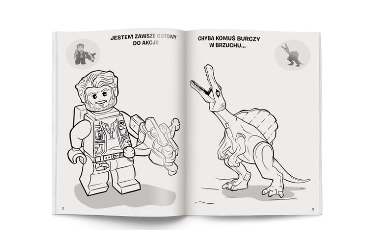 LEGO Jurassic World. Kolorowanki z naklejkami