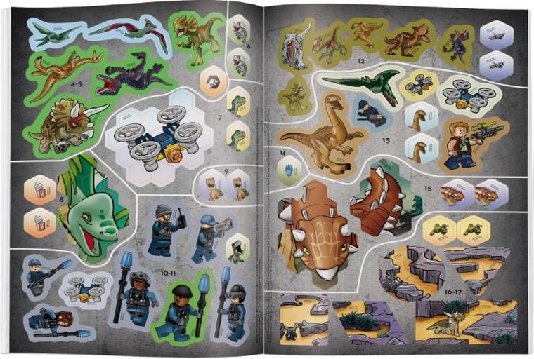 Lego Jurassic World. Ponad 800 naklejek