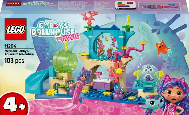 LEGO Koci domek Gabi, Podwodna przygoda syrenki Gabi, 11204