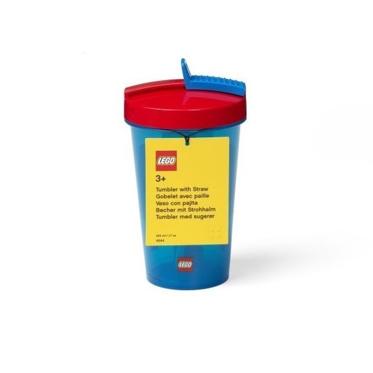 LEGO, kubek ze słomką, classic, 500 ml