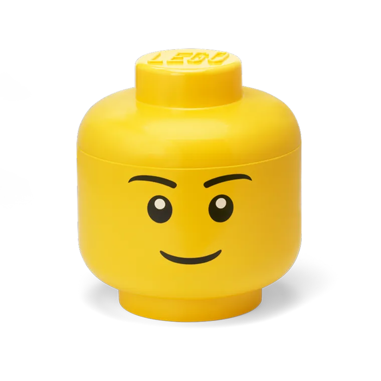 LEGO, mała głowa, chłopiec, pojemnik do przechowywania, rozmiar S, 2l