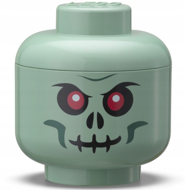 LEGO, mała głowa, green skeleton, pojemnik do przechowywania, rozmiar XS, 0,36l