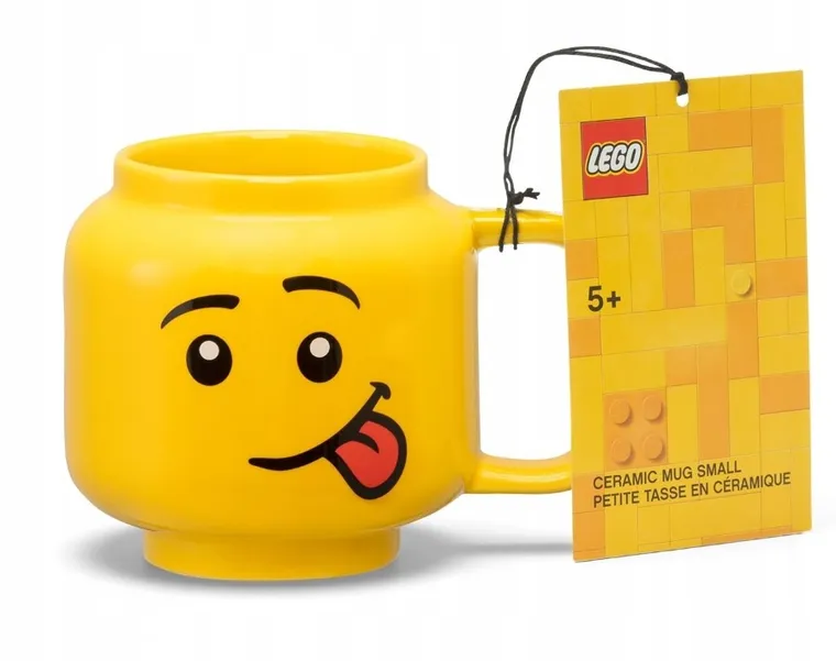 LEGO, mała głowa, kubek ceramiczny, chłopiec, głuptasek, 255 ml
