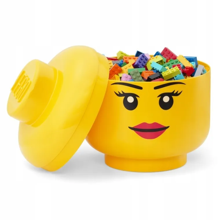 LEGO, mała głowa, pojemnik do przechowywania, girl, rozmiar S, 2l