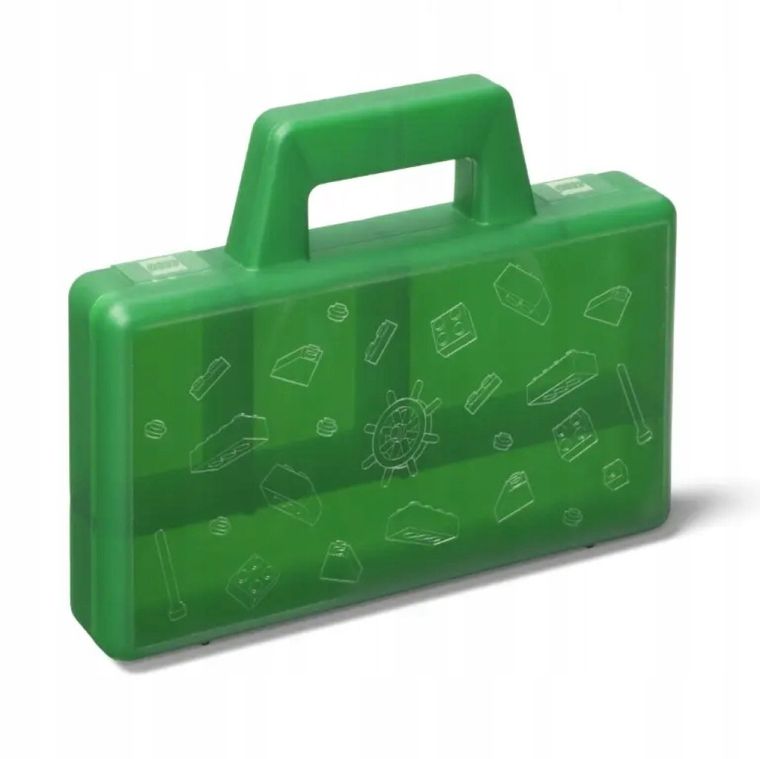 LEGO, mały pojemnik do sortowania klocków, zielony