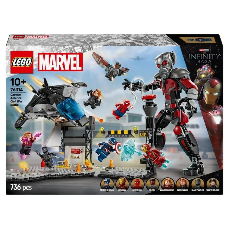 LEGO Marvel, Kapitan Ameryka: Wojna bohaterów - bitwa, 76314