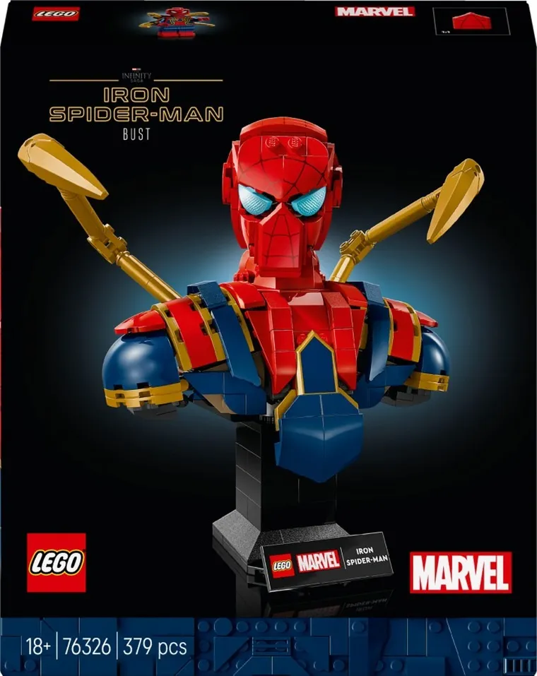 LEGO Marvel, Popiersie Iron Spider-Mana, 76326