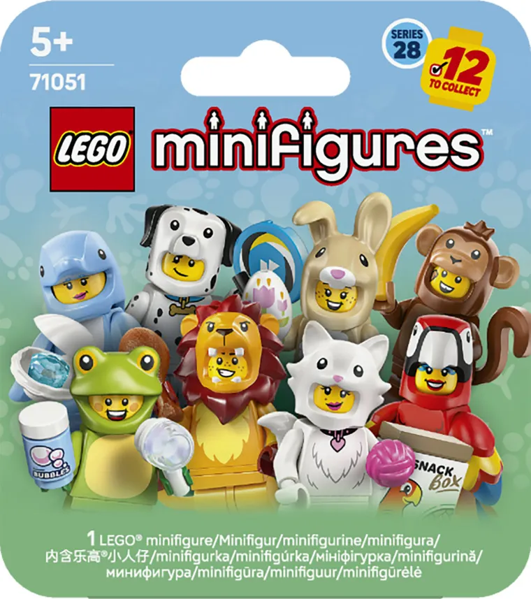LEGO Minifigurki, Seria 28 - Zwierzęta, tajemnicze pudełko, 71051