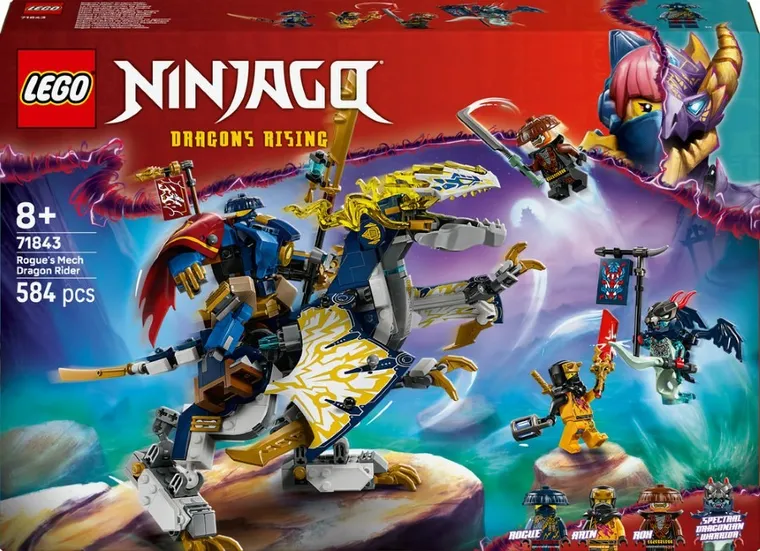 LEGO NINJAGO, Mech smoczego jeźdźca Rogue’a, 71843