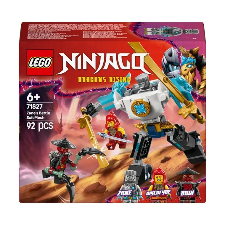 LEGO NINJAGO, Mech w zbroi bojowej Zane’a, 71827