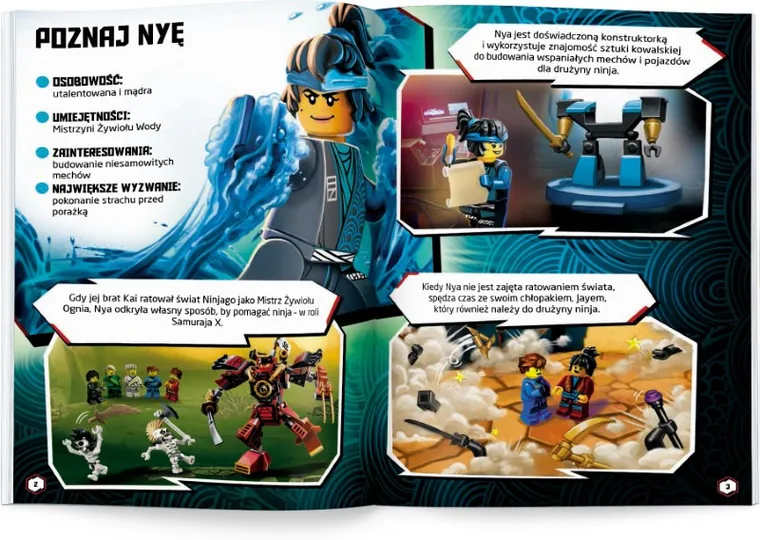 LEGO NINJAGO. Moce Nyi. Zadania. Opowiadanie. Komiksy