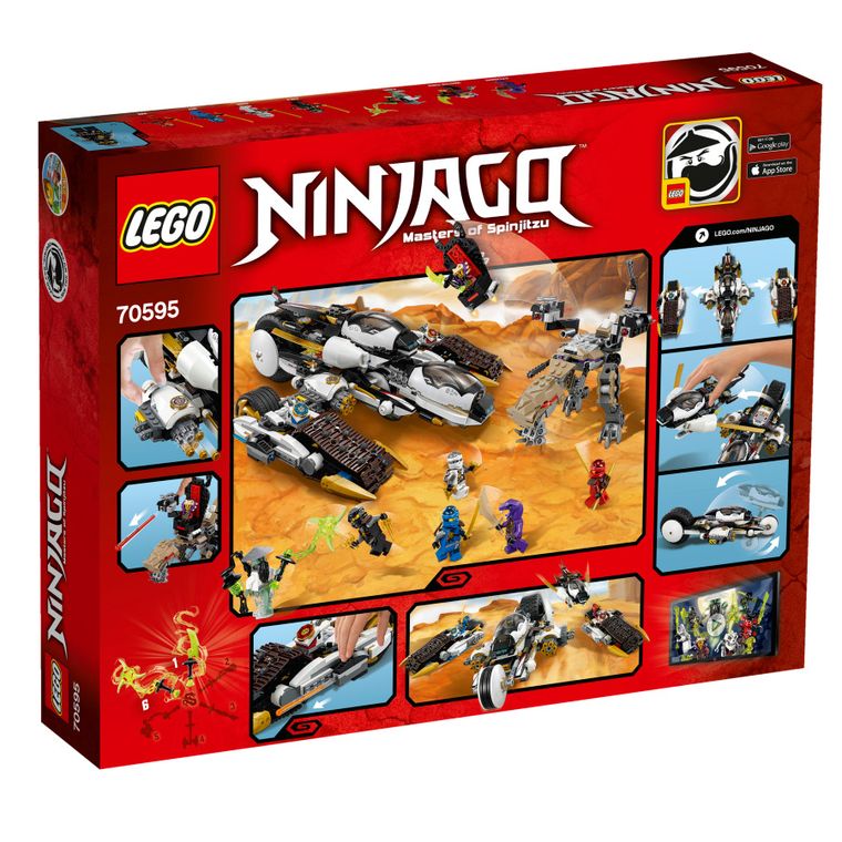 LEGO NINJAGO, Niewykrywalny pojazd ninja, 70595