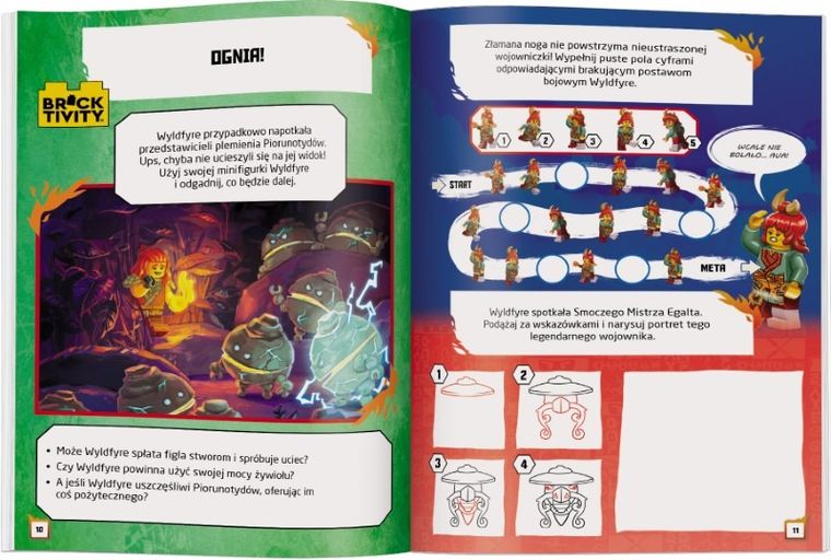 LEGO Ninjago. Ogień i Żar + figurka