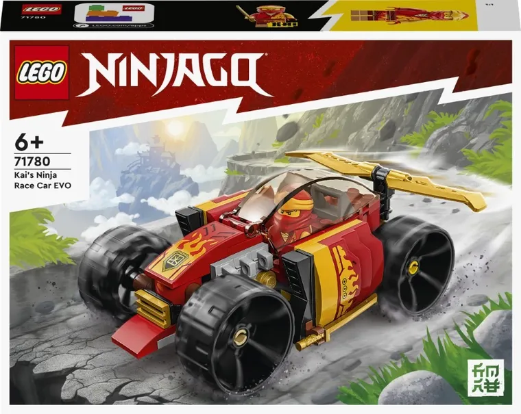 LEGO NINJAGO, Samochód wyścigowy ninja Kaia EVO, 71780