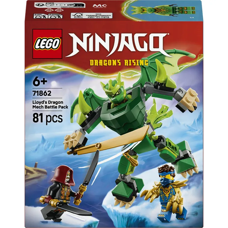 LEGO NINJAGO, Smoczy mech Lloyda - zestaw bitewny, 71862
